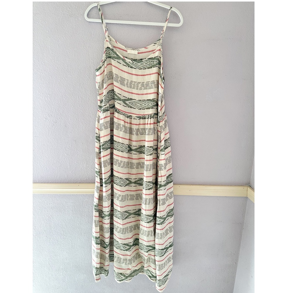 CP Shades‎ Aztec Woven Linen Lagenlook Dress Size Small